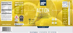 Label for Action Natural Lemon Flavor