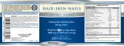 Label for Hair - Skin - Nails