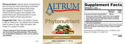 Label for Phytonutrient
