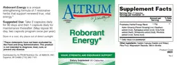 Label for Roborant Energy