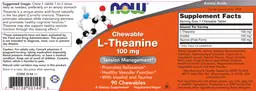 Chewable L-Theanine 100 mg