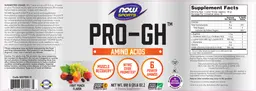 Label for Pro-GH Fruit Punch Flavor