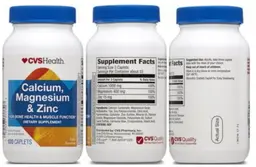 Label for Calcium, Magnesium & Zinc