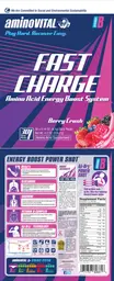 Label for Fast Charge Berry Crush Flavor