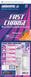 Label for Fast Charge Orange Zest Flavor
