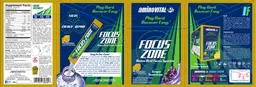 Label for Focus Zone Grape Sensation Flavor