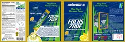 Label for Focus Zone Lemon Splash Flavor