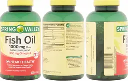 Label for Fish Oil 1000 mg