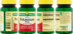 Label for Natural Potassium 99 mg
