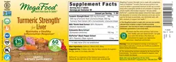 Label for Turmeric Strength for Liver
