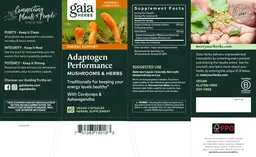 Label for Adaptogen Performance