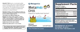 Label for MetaKids DHA