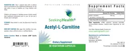 Label for Acetyl-L-Carnitine