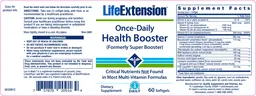 Label for Once-Daily Health Booster
