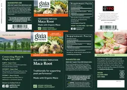 Label for Gelatinized Peruvian Maca Root