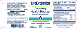 Label for Once-Daily Health Booster
