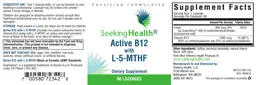 Label for Active B12 with L-5-MTHF