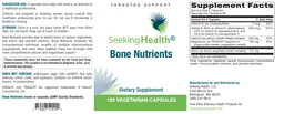 Label for Bone Nutrients