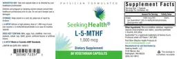 Label for L-5-MTHF 1,000 mcg