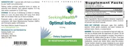 Label for Optimal Iodine 12.5 mg