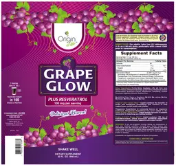 Label for Grape Glow