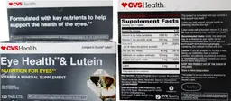Label for Eye Health & Lutein