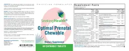Label for Optimal Prenatal Chewable