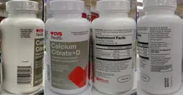 Label for Calcium Citrate + D