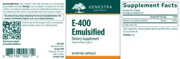 Label for E-400 Emulsified