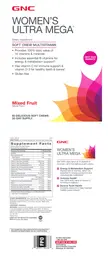 Label for Women's Ultra Mega Mixed Fruit
