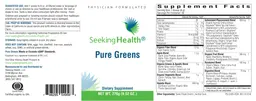 Label for Pure Greens