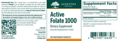 Label for Active Folate 1000