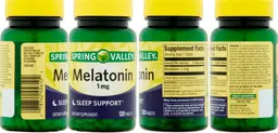 Label for Melatonin 1 mg