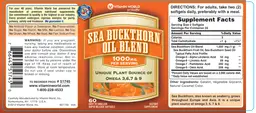 Label for Sea Buckthorn Oil Blend 1000 mg
