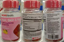 Label for Hair, Skin & Nails