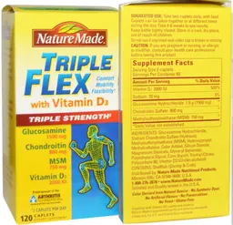 Label for Triple Flex with Vitamin D3