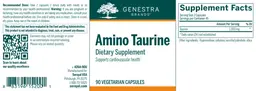 Label for Amino Taurine