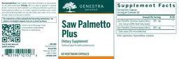 Label for Saw Palmetto Plus