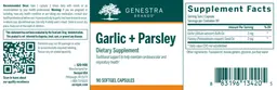 Label for Garlic + Parsley