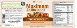 Label for Maximum Antioxidant