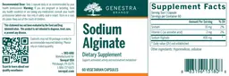 Label for Sodium Alginate