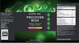 Label for Precision BCAA Strawberry Banana
