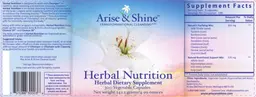 Label for Herbal Nutrition