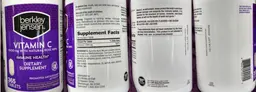 Label for Vitamin C 1000 mg