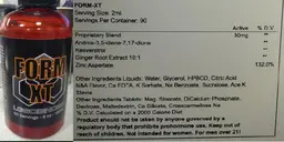 Label for Form XT
