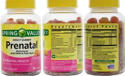 Label for Prenatal Multivitamin Gummies