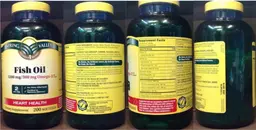Label for Fish Oil 1200 mg/360 mg Omega-3