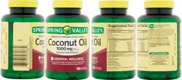 Label for Coconut Oil 1000 mg