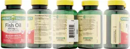 Label for Mini Softgels Fish Oil 600 mg