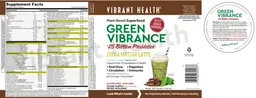 Label for Green Vibrance Cocoa Matcha Latte